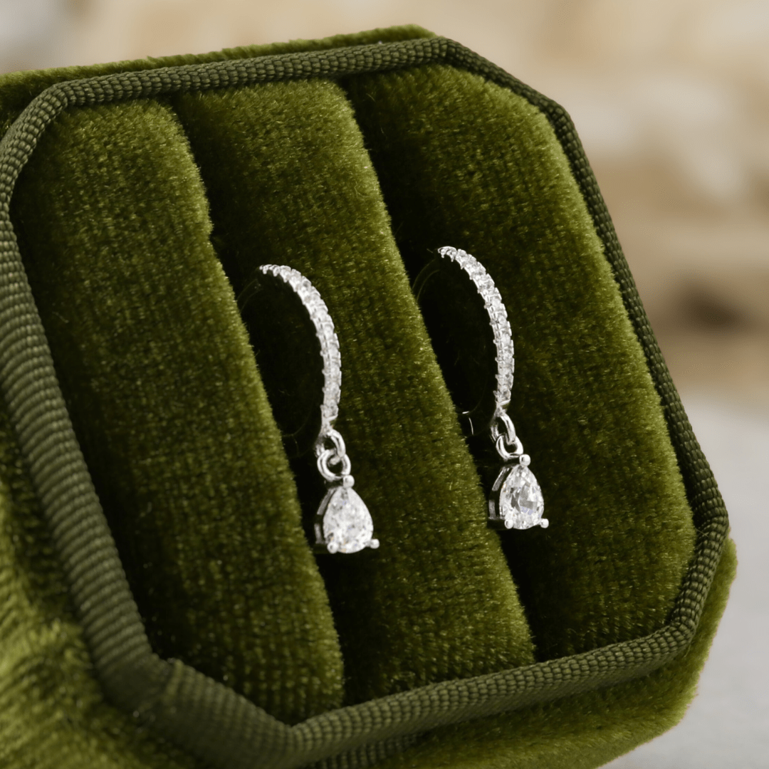 Mathieu Blanchard Boucles d'oreilles Boucles d'oreilles Huggies Gouttes en argent sterling