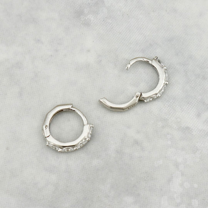 Mathieu Blanchard Boucles d'oreilles Argent Boucles d'oreilles Huggies Marquise en argent sterling