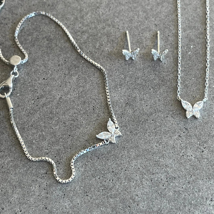Caroline Néron Boucles d'oreilles L'Envolée en argent sterling