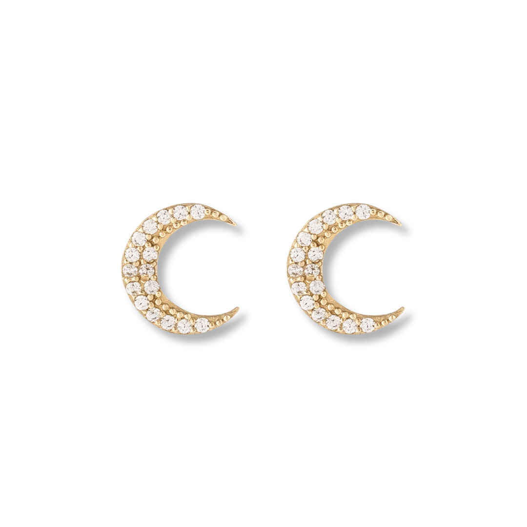 Boucles d'oreilles Lune - Boucles d'oreilles Boucles d'oreilles Lune en or 10K | Mathieu Blanchard Joaillerie Mathieu Blanchard Joaillerie