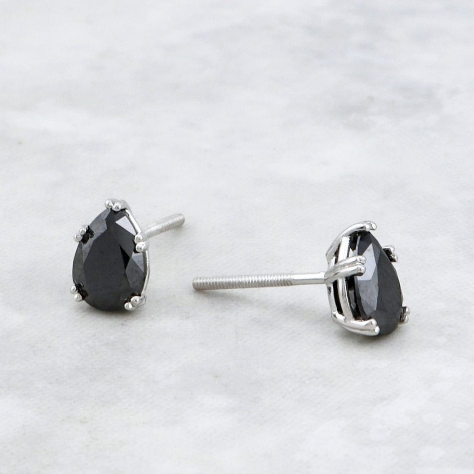 Boucles d'oreilles Moissanites noires Mathieu Blanchard Boucles d'oreille Boucles d'oreilles Moissanite noire en or ou platine | Mathieu Blanchard Mathieu Blanchard Joaillerie