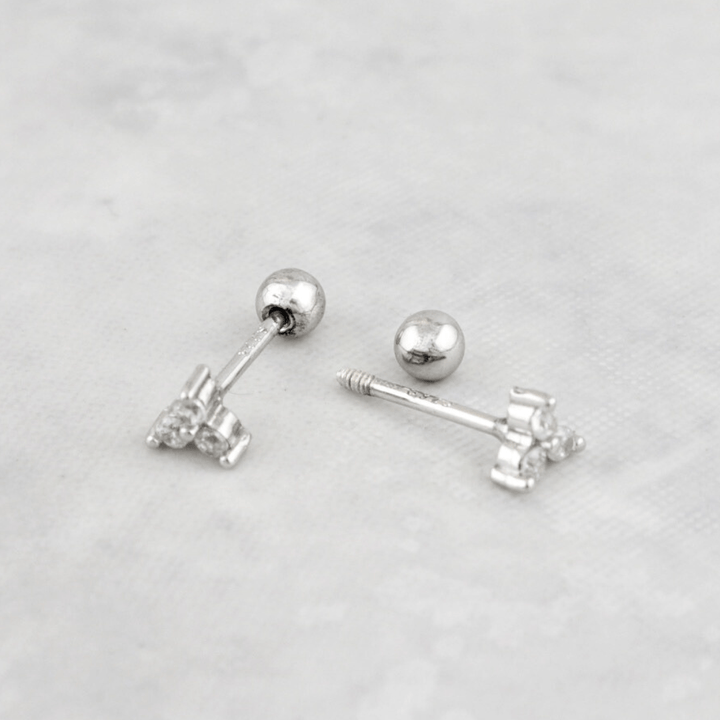 Mathieu Blanchard Boucles d'oreilles Argent Boucles d'oreilles Trinity en argent sterling