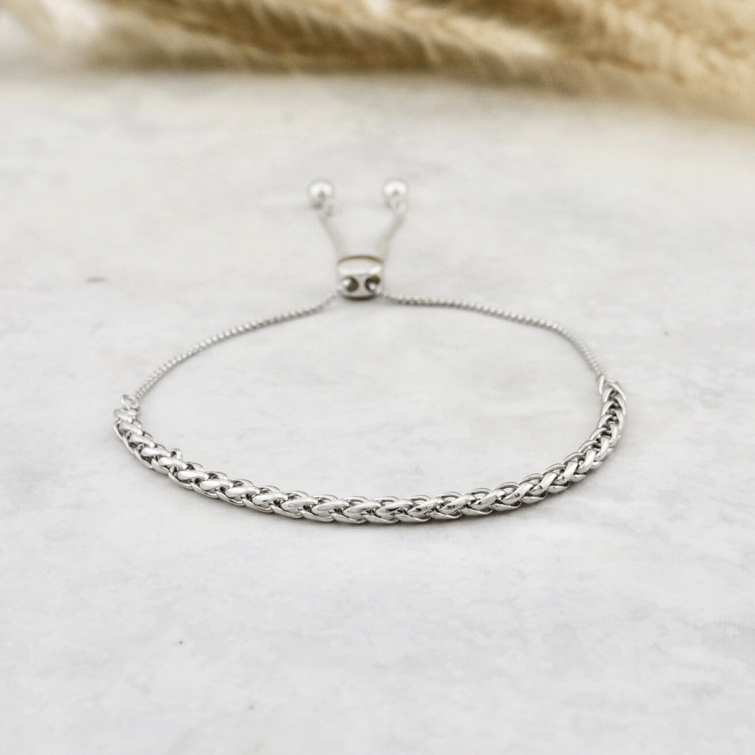 Bracelet Blé en argent sterling Mathieu Blanchard Argent / Argent sterling PBRAM12852S Bracelet 3mm blé en argent 925 ajustable | Mathieu Blanchard  Mathieu Blanchard Joaillerie