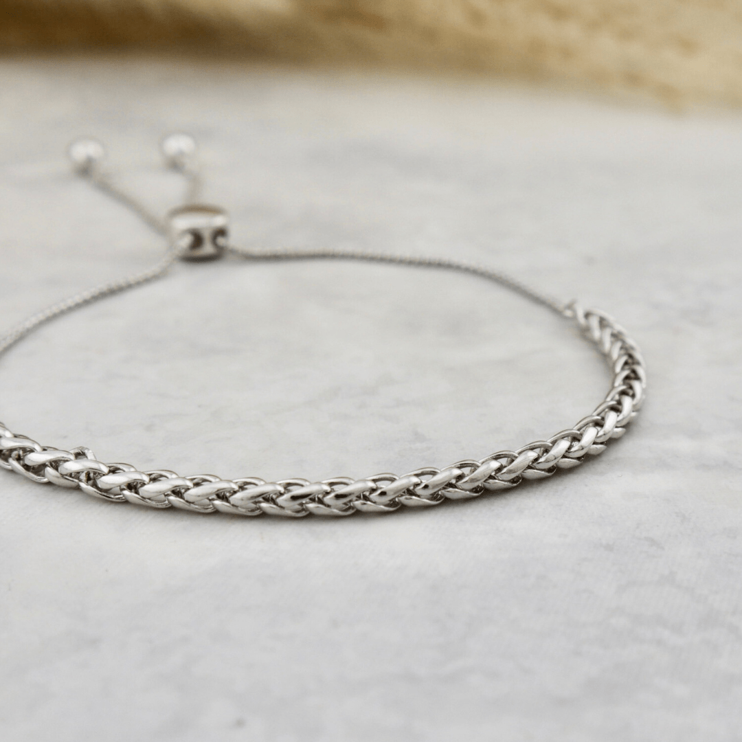 Bracelet Blé en argent sterling Mathieu Blanchard Argent / Argent sterling PBRAM12852S Bracelet 3mm blé en argent 925 ajustable | Mathieu Blanchard  Mathieu Blanchard Joaillerie
