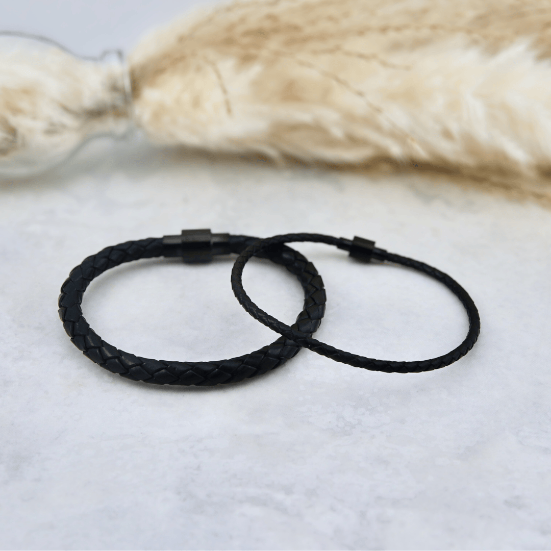 Mathieu Blanchard Bracelets Bracelet Classique en cuir et acier