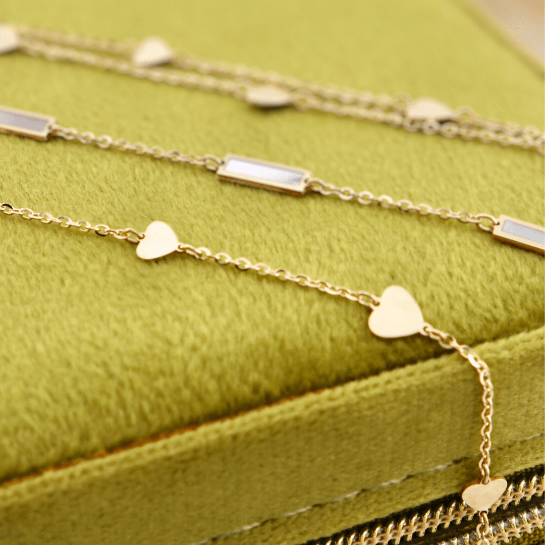 Bracelet Coeurs en or jaune 10K - Bracelet Coeur en or jaune 10K | Mathieu Blanchard Joaillerie Mathieu Blanchard Joaillerie