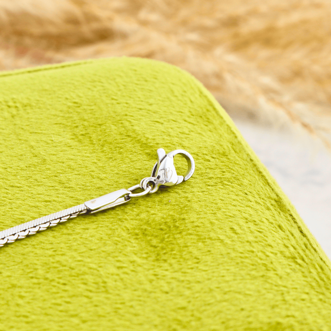 Bracelet de cheville double en acier inoxydable Mathieu Blanchard Bracelets de cheville Acier inoxydable PBRM14225S Bracelet de cheville double Boho en acier | Mathieu Blanchard Mathieu Blanchard Joaillerie