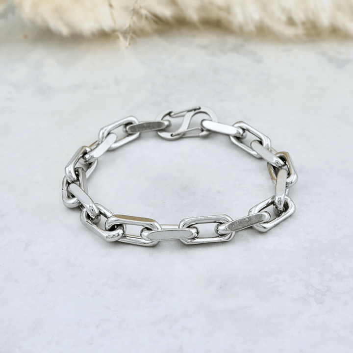 Bracelet La Force en acier inoxydable Mathieu Blanchard Bracelets 7.5 pouces / Acier inoxydable PBR7M20082S-7.5 Bracelet en acier inox | Collection La Force par Mathieu Blanchard Mathieu Blanchard Joaillerie