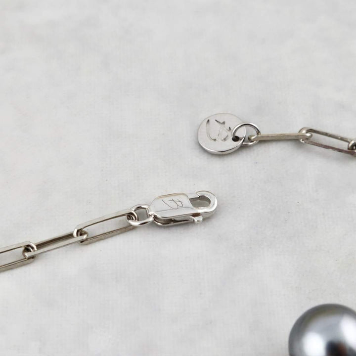 Bracelet Oceania et perle de Tahiti en argent sterling Mathieu Blanchard Bracelets Bracelet en argent sterling et perle de Tahiti | Mathieu Blanchard Mathieu Blanchard Joaillerie
