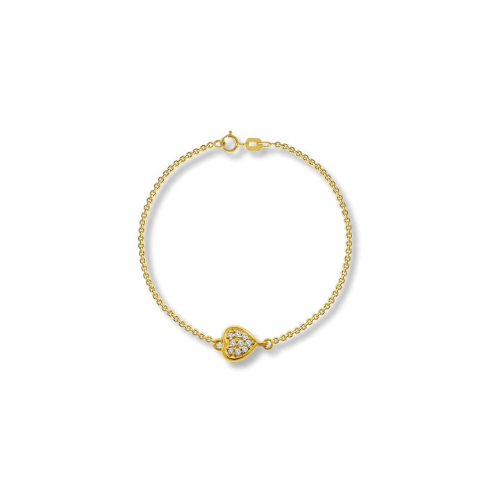 Bracelet réversible Cœur Diamants 0.28 ctw en or jaune 14K Mathieu Blanchard Or jaune 14K / 7 pouces B7750.28.LAB Bracelet réversible Cœur Diamants 0.28 ctw en or jaune 14K Mathieu Blanchard Joaillerie