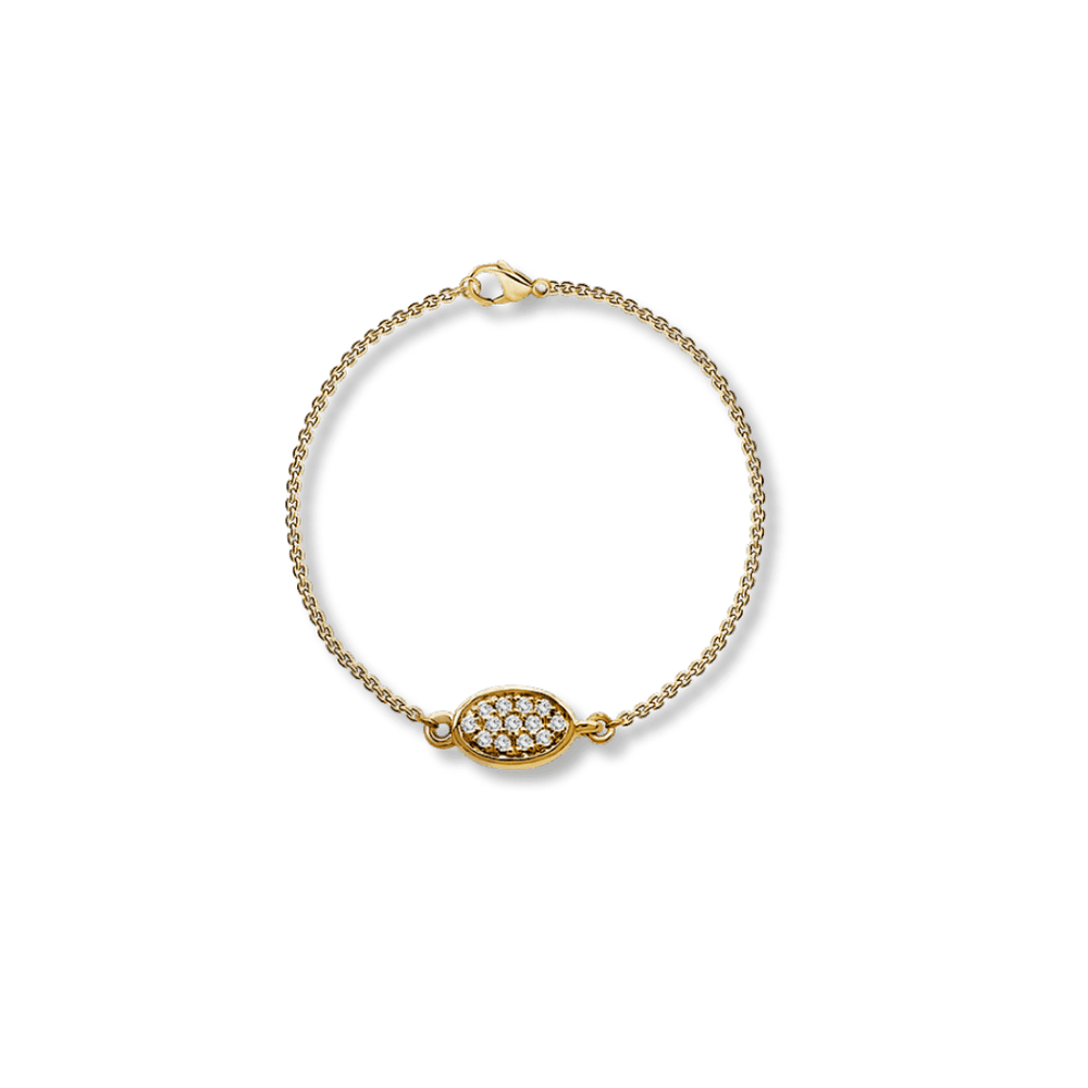 Bracelet réversible Oval Diamants 0.29 ctw en or jaune 14K Mathieu Blanchard Or jaune 14K / 7 pouces B7748.25.LAB Bracelet réversible Oval Diamants 0.29 ctw en or jaune 14K Mathieu Blanchard Joaillerie