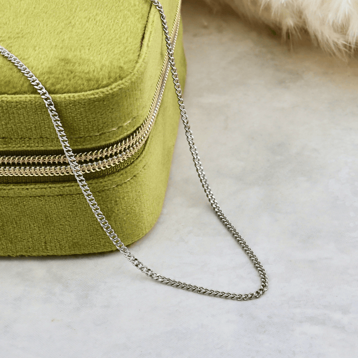 Mathieu Blanchard Collier Chaine Gourmette en acier