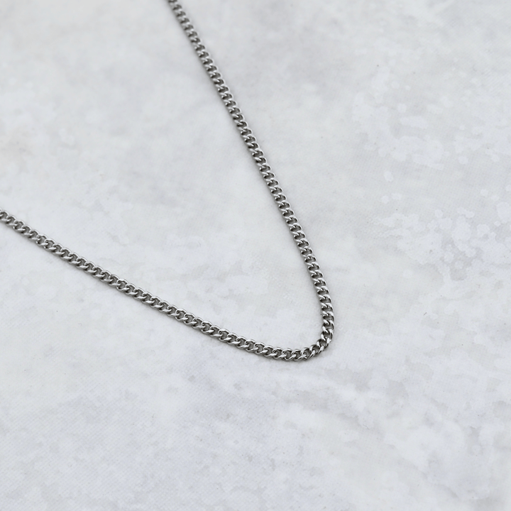 Mathieu Blanchard Collier Chaine Gourmette en acier