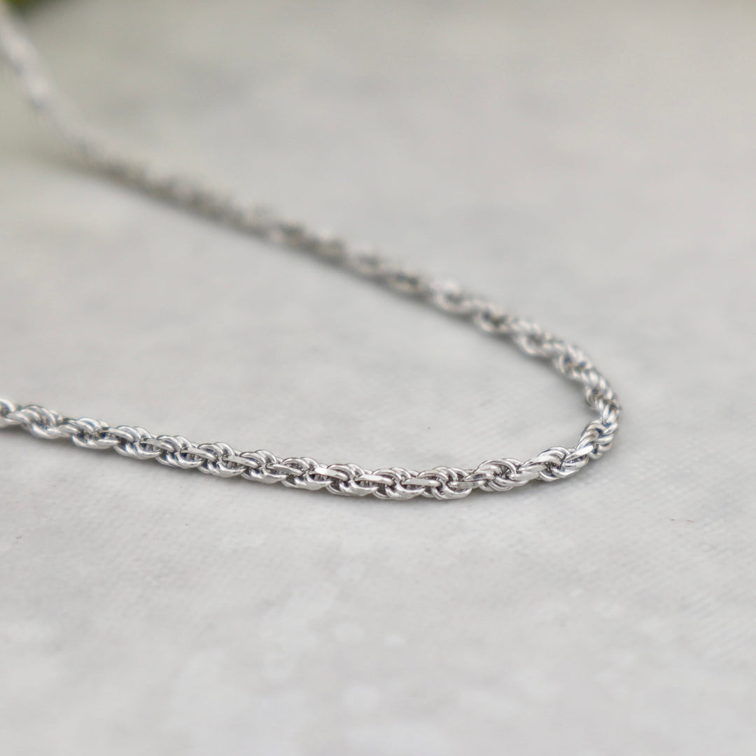 - Colliers Chaine Torsade en argent sterling