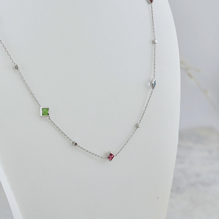 Mathieu Blanchard Collier Collier Crystal en argent sterling