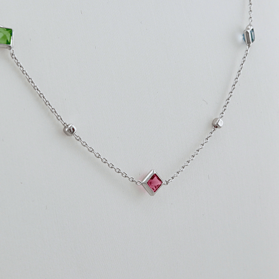 Mathieu Blanchard Collier Collier Crystal en argent sterling