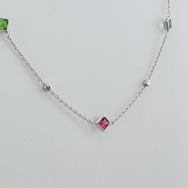 Mathieu Blanchard Collier Collier Crystal en argent sterling