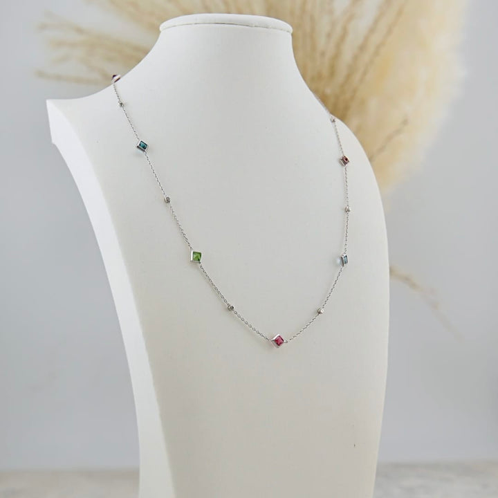 Mathieu Blanchard Collier Collier Crystal en argent sterling