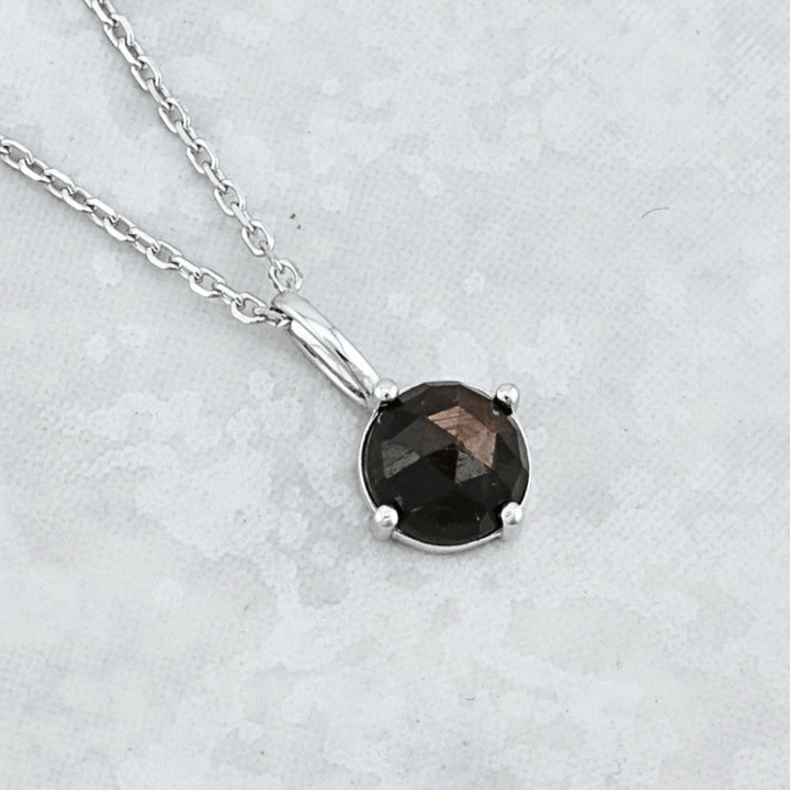 Collier et Saphir Doré en argent sterling Mathieu Blanchard Collier Argent sterling Collier en argent sterling et Saphir Doré | Mathieu Blanchard Mathieu Blanchard Joaillerie