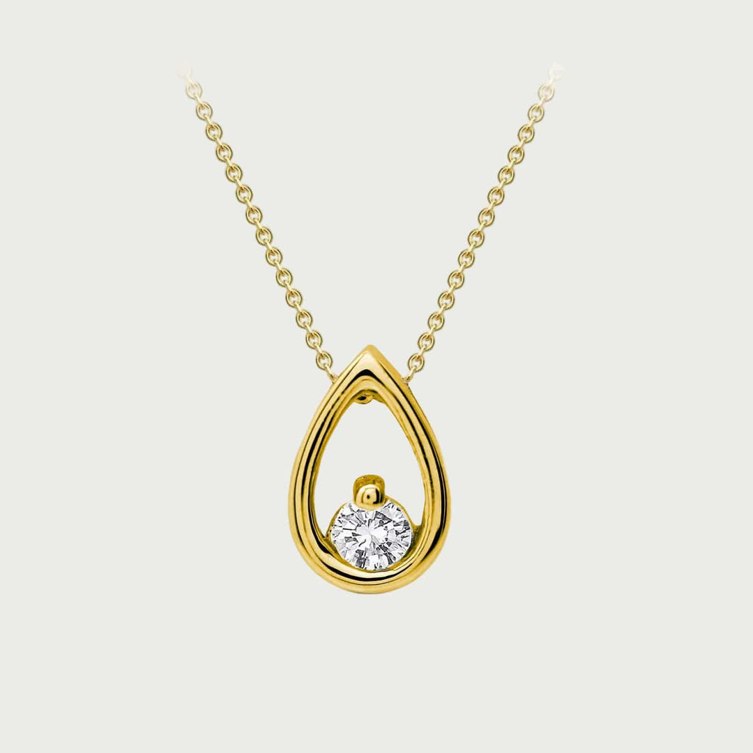 Mathieu Blanchard Collier Goutte - Diamant 0.06 ct