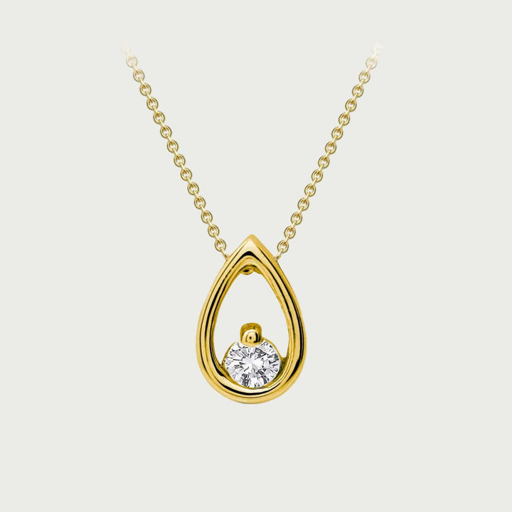 Mathieu Blanchard Collier Goutte - Diamant 0.06 ct
