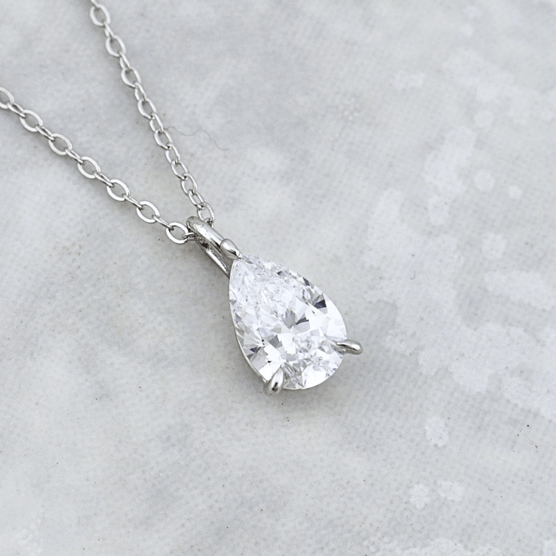 Collier Goutte en argent sterling Mathieu Blanchard Pendants Argent / Argent sterling PCOAM12892S Collier Goutte en argent sterling | Mathieu Blanchard Joaillerie Mathieu Blanchard Joaillerie