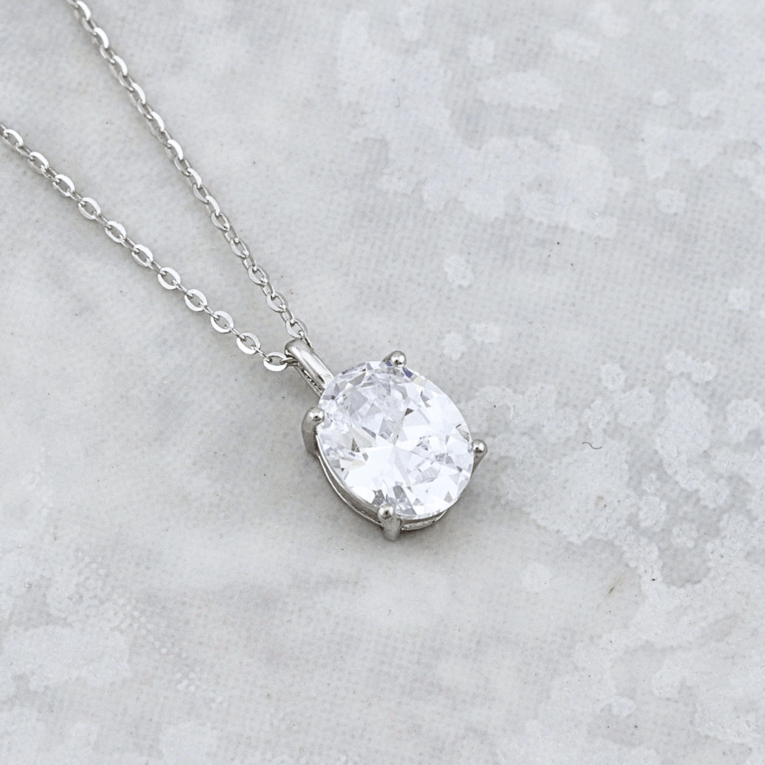 Collier Oval en argent sterling Mathieu Blanchard Pendants Argent / Argent sterling PCOAM12893S Collier Goutte en argent sterling | Mathieu Blanchard Joaillerie Mathieu Blanchard Joaillerie
