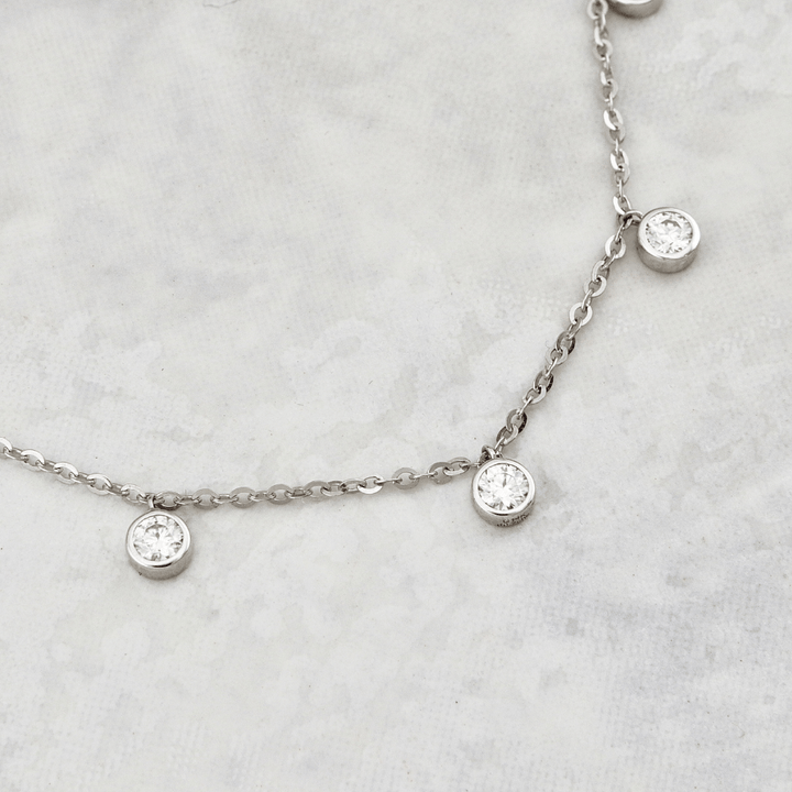 Collier serti de moissanites en or 14k Mathieu Blanchard Colliers Collier avec moissanites  ( Scintillant en or 10K et moissanites | Mathieu Blanchard Mathieu Blanchard Joaillerie
