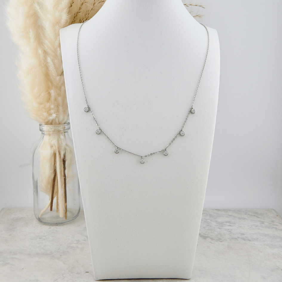 Collier serti de moissanites en or 14k Mathieu Blanchard Colliers Collier avec moissanites  ( Scintillant en or 10K et moissanites | Mathieu Blanchard Mathieu Blanchard Joaillerie
