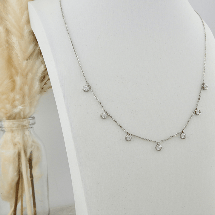 Collier serti de moissanites en or 14k Mathieu Blanchard Colliers Collier avec moissanites  ( Scintillant en or 10K et moissanites | Mathieu Blanchard Mathieu Blanchard Joaillerie
