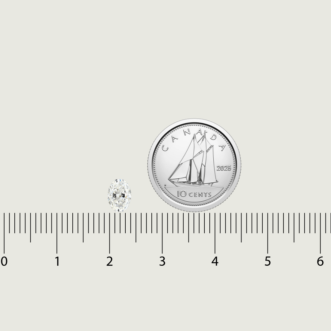 Diamant Naturel Taille Ovale 0,51 ct G VS1 Mathieu Blanchard 11354 Diamant Naturel Taille Oval 0,51 ct G VS1 | Mathieu Blanchard  Mathieu Blanchard Joaillerie