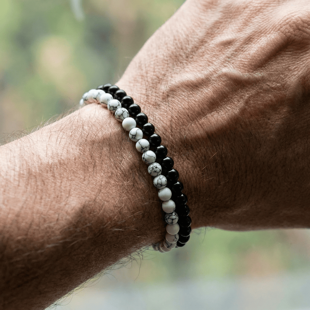 Duo de bracelets Turquoise et Onyx Mathieu Blanchard Bracelets Acier inoxydable Duo de bracelets Turquoise et Onyx Mathieu Blanchard Joaillerie