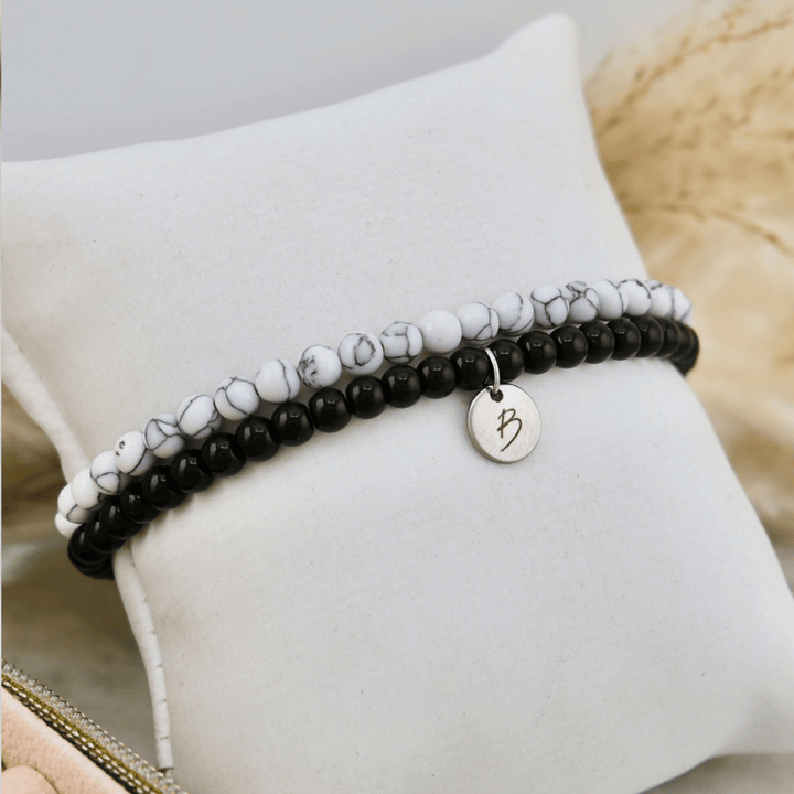 Mathieu Blanchard Bracelets Duo de bracelets Turquoise et Onyx