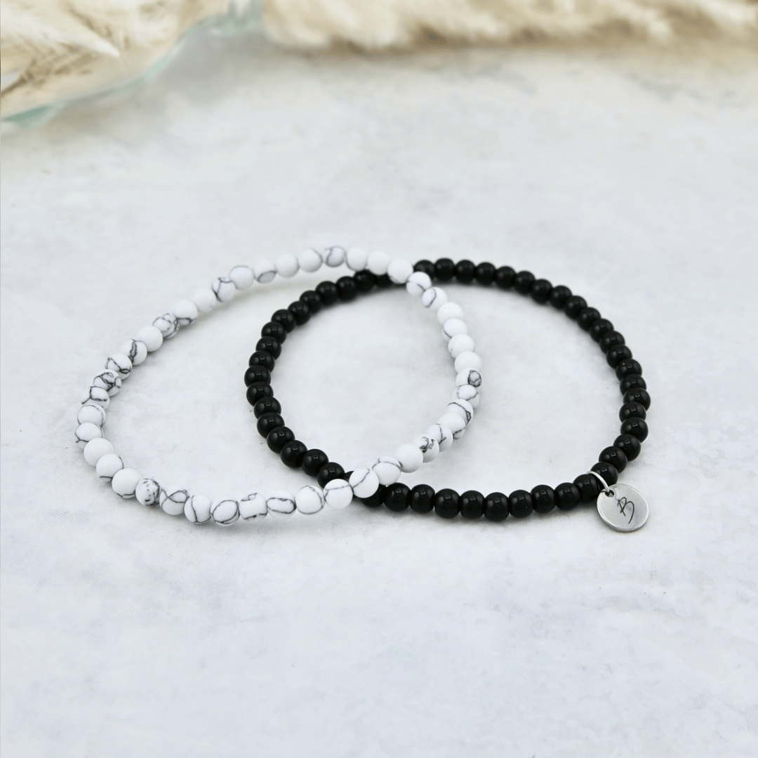 Mathieu Blanchard Bracelets Duo de bracelets Turquoise et Onyx