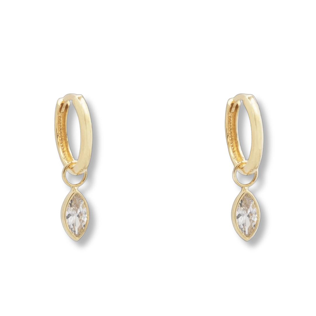 - Breloques et pendentifs Or jaune 10K Duo de pendentifs Marquises pour anneaux