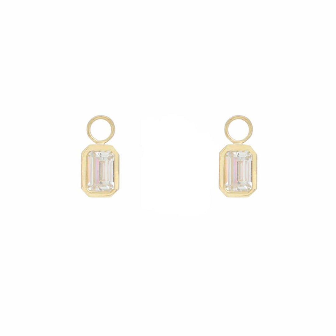 - Breloques et pendentifs Doré / Or 10K Duo de pendentifs pour anneaux en or jaune 10K