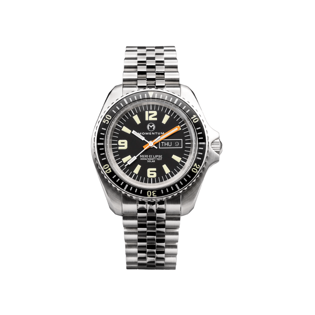 Momentum Montres Acier inoxydable Montre à énergie solaire 42mm SQ30