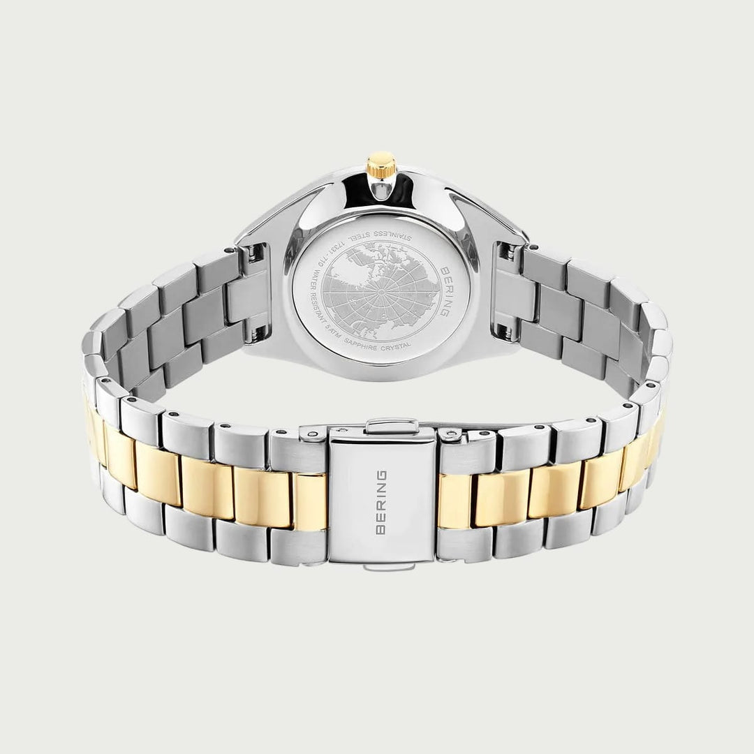 Montre à énergie solaire Bering Classic 2 tons 31mm 17331 710 Bering Montre Acier inoxydable plaqué or jaune 17331-710 Montre à énergie solaire Bering Classic 2 tons 31mm 17331-710 - Mathieu Blanchard Mathieu Blanchard Joaillerie