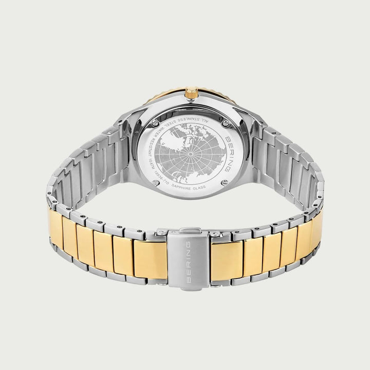 Montre Bering 2 tons 36mm 18936 710 Bering Montre Acier inoxydable plaqué or jaune 18936-710 Montre Bering 2 tons 36mm 18936-710 - Mathieu Blanchard - Dépositaire officiel Bering Canada Mathieu Blanchard Joaillerie