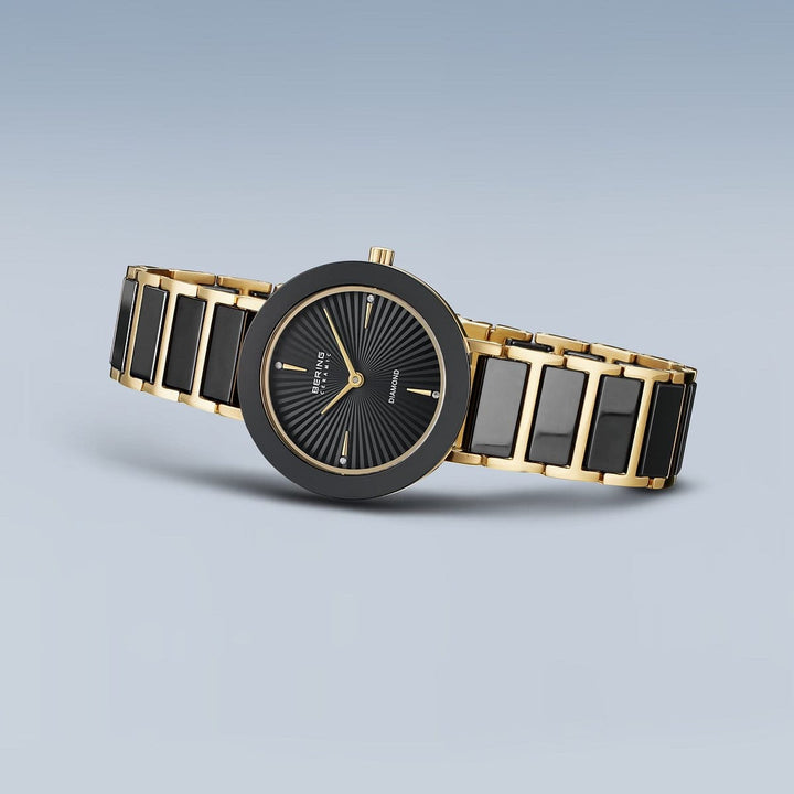 Montre Bering Ceramique 29mm 11429 732 Bering Montre Acier inoxydable plaqué or jaune 11429-732 Montre Bering Ceramique Noire 29mm 11429-732 | Mathieu Blanchard Mathieu Blanchard Joaillerie