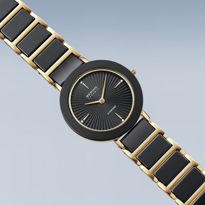 Montre Bering Ceramique 29mm 11429 732 Bering Montre Acier inoxydable plaqué or jaune 11429-732 Montre Bering Ceramique Noire 29mm 11429-732 | Mathieu Blanchard Mathieu Blanchard Joaillerie