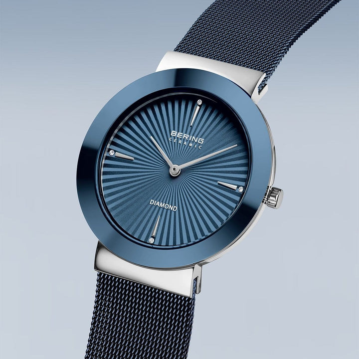 Montre Bering Ceramique 35mm 11435 307 Bering Montre Acier inoxydable plaqué bleu 11435-307 Montre Bering Ceramique Noire 35mm 11435-132 | Mathieu Blanchard Mathieu Blanchard Joaillerie