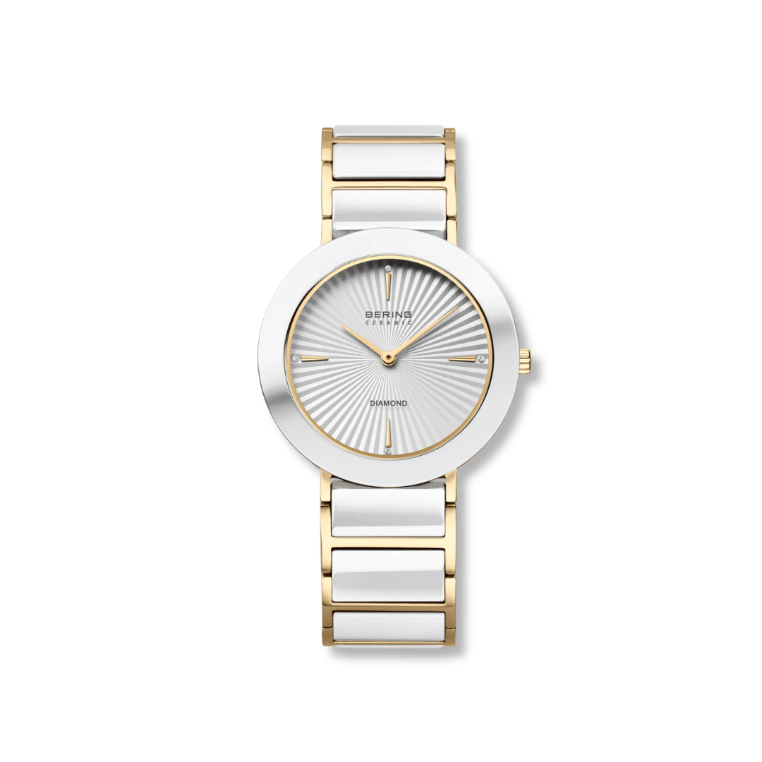 Montre Bering Ceramique Blanc 35mm 11435 758 Bering Montre Acier inoxydable plaqué or jaune 11435-758 Montre Bering Ceramique Blanc 35mm 11435-758 | Dépositaire officiel Bering Canada Mathieu Blanchard Joaillerie