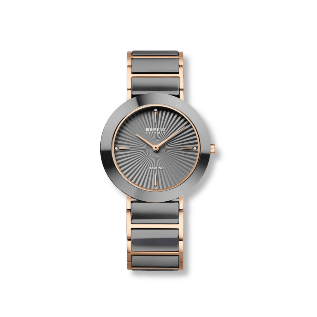 Montre Bering Ceramique Gris 35mm 11435 768 Bering Montre Acier inoxydable plaqué or rose 11435-768 Montre Bering Ceramic Gris 35mm 11435-768 | Dépositaire officiel Bering Canada Mathieu Blanchard Joaillerie