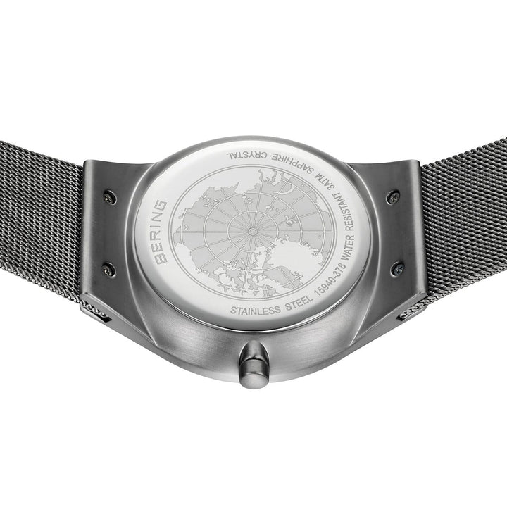 Montre Bering Classic Gris 40mm 15940 378 Bering Montre Acier inoxydable 15940-378 Montre Bering Classic Gris 40mm 15940-378 | Mathieu Blanchard Mathieu Blanchard Joaillerie