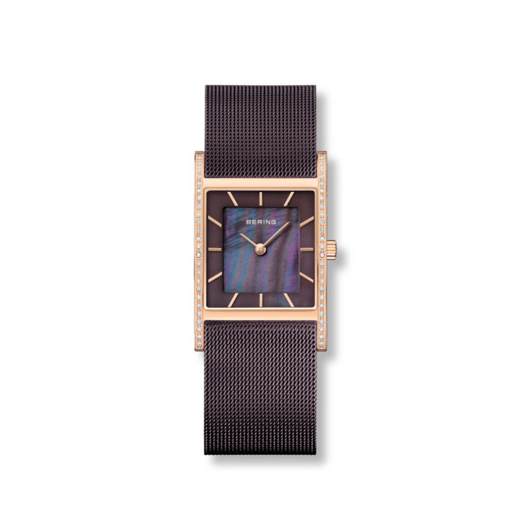 Montre Bering Classic Rectangulaire 26mm 10426 262 S Bering Montre Acier inoxydable plaqué or rose 10426-262-S Montre Bering Classic Rectangulaire 26mm 10426-262-S | Dépositaire officiel Bering Canada Mathieu Blanchard Joaillerie