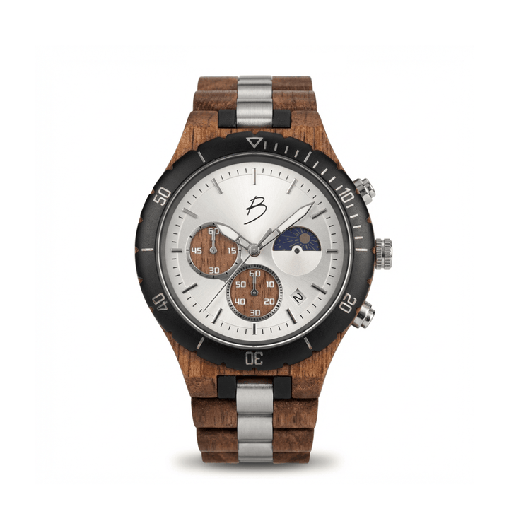 Mathieu Blanchard Montres Noyer Montre Berthoud en bois de noyer