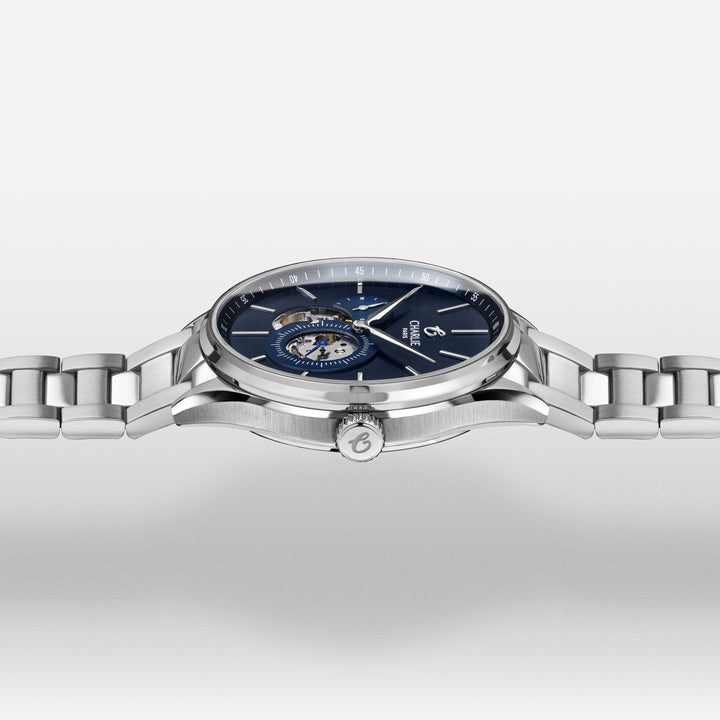 Charlie Paris Montre Montre Charlie Paris INITIAL Open Heart - Bleu 40 mm