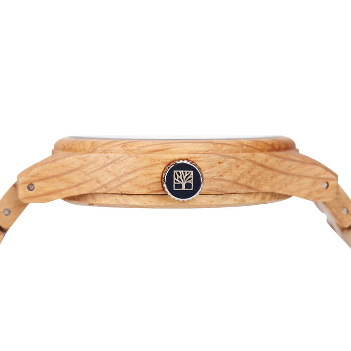 Montre en bois Horizon Boréal Roadtripmadewood Montre en bois Acier inoxydable RTMW-HORIZON-BOREAL Montre Horizon - Boréal en bois | Mathieu Blanchard Joaillerie Mathieu Blanchard Joaillerie