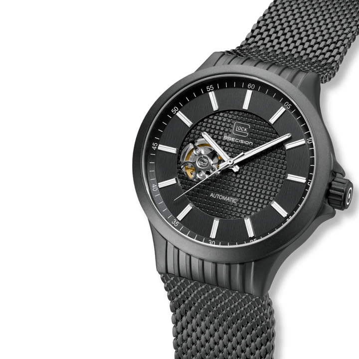 Montre GLOCK Automatique 44mm - Noir GW-13-1-24 GLOCK Montres Acier inoxydable plaqué noir GW-13-1-24 Montre GLOCK Automatique 44mm GW-13-1-24 | Mathieu Blanchard Mathieu Blanchard Joaillerie